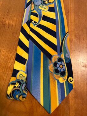 Vitaliano Pancaldi Men's 100% Silk Necktie ITALY Luxury design Unique